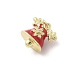 Brass Micro Pave Cubic Zirconia Pendants KK-A278-10G-01-2