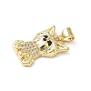 Brass Micro Pave Cubic Zirconia Pendants KK-D426-06G-2