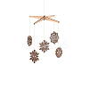 50Pcs Laser Cut Unfinished Wood Pendants WOOD-CJ0001-37-9