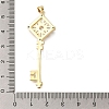 RacRack Plating Brass Micro Pave Cubic Zirconia Big Pendants ZIRC-F142-51G-3