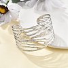 304 Stainless Steel Cuff Bangles for Women BJEW-M055-01P-2