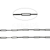 304 Stainless Steel Textured Paperclip Chains CHS-I020-03EB-2