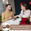 Round Wooden Couple Ring Storage Boxes with Velvet Inside AJEW-WH0513-26C-7