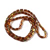 Electroplate Glass Chevron Beads Strands GLAA-Q101-02A-AB01-2