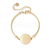Religion 304 Stainless Steel Link Bracelets for Women BJEW-F524-02C-G-4
