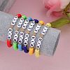 6Pcs 6 Style Polymer Clay Heishi Surfer Stretch Bracelets Set BJEW-SW00120-3