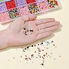24 Style Opaque Colours Seed & Baking Paint Glass Round Seed Beads SEED-YW0001-29-8