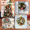 CHGCRAFT 8Pcs 8 Colors Christmas Theme Imitation Linen Bowknot Ornament Accessories DIY-CA0004-34-7