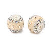 Bling Resin Rhinestone Flower Beads LS-OACR-D310-01P-C-1