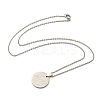 Non-Tarnish Constellation Pendant Necklaces NJEW-S422-04P-07-3