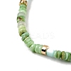 Natural Amazonite & Shell Beads Stretch Bracelets for Women WU5531-4-2