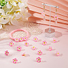100Pcs Handmade Polymer Clay 3D Flower Plumeria Beads CLAY-SC0002-48D-3