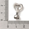 Brass Fold Over Clasps KK-K389-021P-2