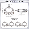 20Pcs Tibetan Style Alloy Chandelier Component Links FIND-LP0004-27-2