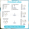 48Pcs 3 Styles Plastic Pearl No Sewing Buttons FIND-NB0006-78B-2