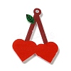 Opaque Resin Pendants RESI-P029-01B-1