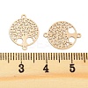 Long-Lasting Plated Brass Links Connector Charms KK-K336-45KCG-3