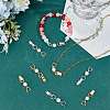 6 Pcs 2 Colors Extender Clasps Brass Micro Pave Cubic Zirconia Fold Over Extension Clasps FIND-BBC003-55B-4