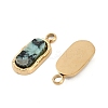 Natural African Turquoise(Jasper) Rectangle Charms STAS-I325-141B-G-2