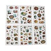 6Pcs Coffee Theme DIY Paper Scrapbook Stickers STIC-U004-05C-2