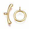 Brass Toggle Clasps KK-T063-99G-NF-2