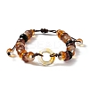 Glass Brainded Bead Bracelets BJEW-L701-01-4