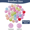 40Pcs Transparent Crackle Acrylic Beads PACR-PA0001-19-2