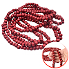 Wood Round Beads Pendant Decorations for Christmas Decorations HJEW-WH20003-49B-5
