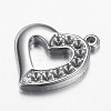 Tarnish Resistant 304 Stainless Steel Pendant Rhinestone Settings STAS-E136-27-2
