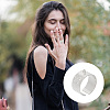 DIY Flat Round Charms Cuff Ring Making Kit DIY-DR0001-22P-7