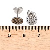 304 Stainless Steel Stud Earring Findings STAS-P434-06B-P-3