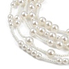 Plastic Pearl Bib Necklaces NJEW-K384-08-4