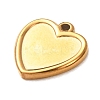 304 Stainless Steel Pendant Cabochon Settings STAS-Z204-04G-07-2