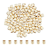 100Pcs Brass Spacer Beads KK-FI0001-02B-G-1