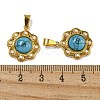 Synthetic Turquoise Pendants STAS-U024-16G-05-3