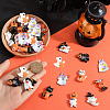 60Pcs 10 Styles Halloween Opaque Resin Decoden Cabochons RESI-SC0005-71B-3