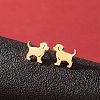 Stainless Steel Small Animal Stud Earrings for Women PW-WG5B49B-01-1