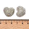 Sparkling Acrylic Heart Beads with Rhinestone Embellishment LS-OACR-NH0001-02A-07-3