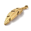 PVD Vacuum Plating 304 Stainless Steel Pendants STAS-L081-005G-03-2