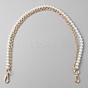 Plastic Imitation Pearl Beaded Double Strand Bag Handles DIY-WH0449-21B-G-1