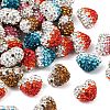 Polymer Clay Rhinestone Beads X-RB-A049-M-1