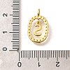 Brass Micro Pave Cubic Zirconia Pendants ZIRC-P123-01G-S01-3