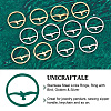 12Pcs 2 Clors 201 Stainless Steel Links Rings STAS-UN0041-28-4