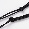 Triangle Lava Rock Pendants Necklaces NJEW-D205-04-4