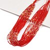 Transparent Gradient Color Glass Beads Strands GLAA-H021-01A-30-1