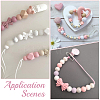 18Pcs 3 Styles Bowknot Food Grade Silicone Beads SIL-SC0003-16-7