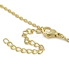 Brass Micro Pave Clear Cubic Zirconia Cat Pendant Necklaces for Women NJEW-Z042-01G-01-3