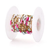 Handmade Seed Beads Column Link Chains CHS-T006-29G-2