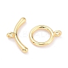 Rack Plating Brass Toggle Clasps X-KK-B036-09G-2