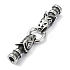 Tibetan Style 304 Stainless Steel Spring Gate Rings FIND-Z046-04AS-01-2